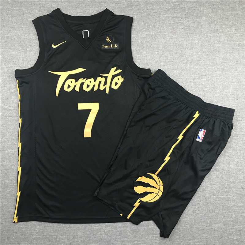 Raptors 7 Kyle Lowry Black City Edition Nike Swingman Jersey(With Shorts),We sell and wholesale Raptors 7 Kyle Lowry Black City Edition Nike Swingman Jersey(With Shorts) on line form chian!